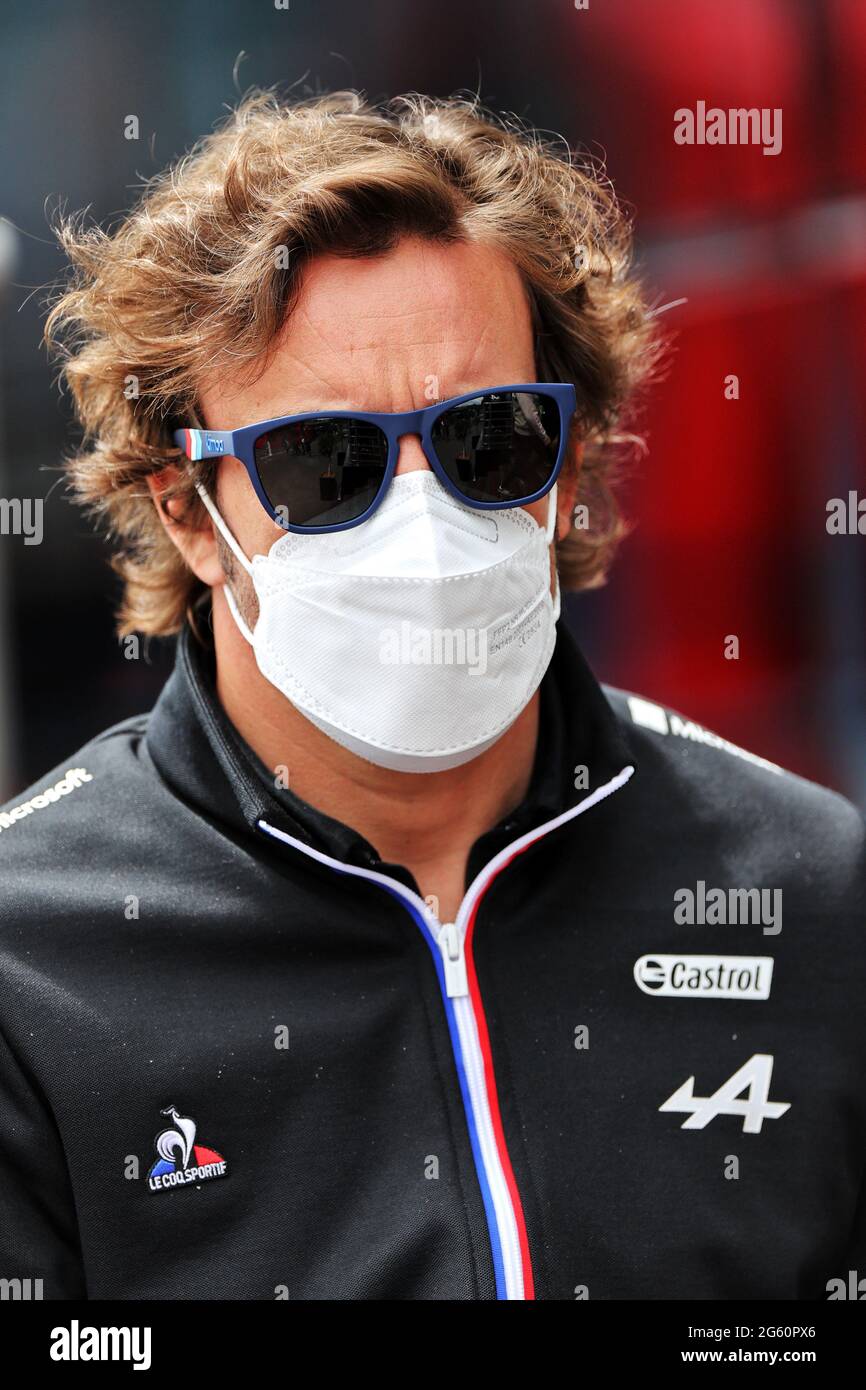 Fernando Alonso (ESP) Alpine F1 Team. Grand Prix d'Autriche, jeudi 1er  juillet 2021. Spielberg, Autriche Photo Stock - Alamy