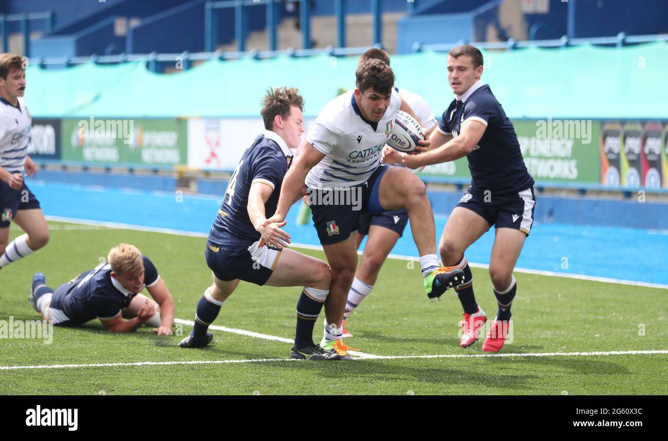 Mirco Spagnolo, en Italie, a fait un essai lors du match des moins de