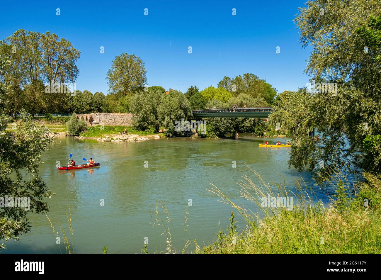 France, Seine et Marne, Chelles, les bords de la Marne Banque D'Images