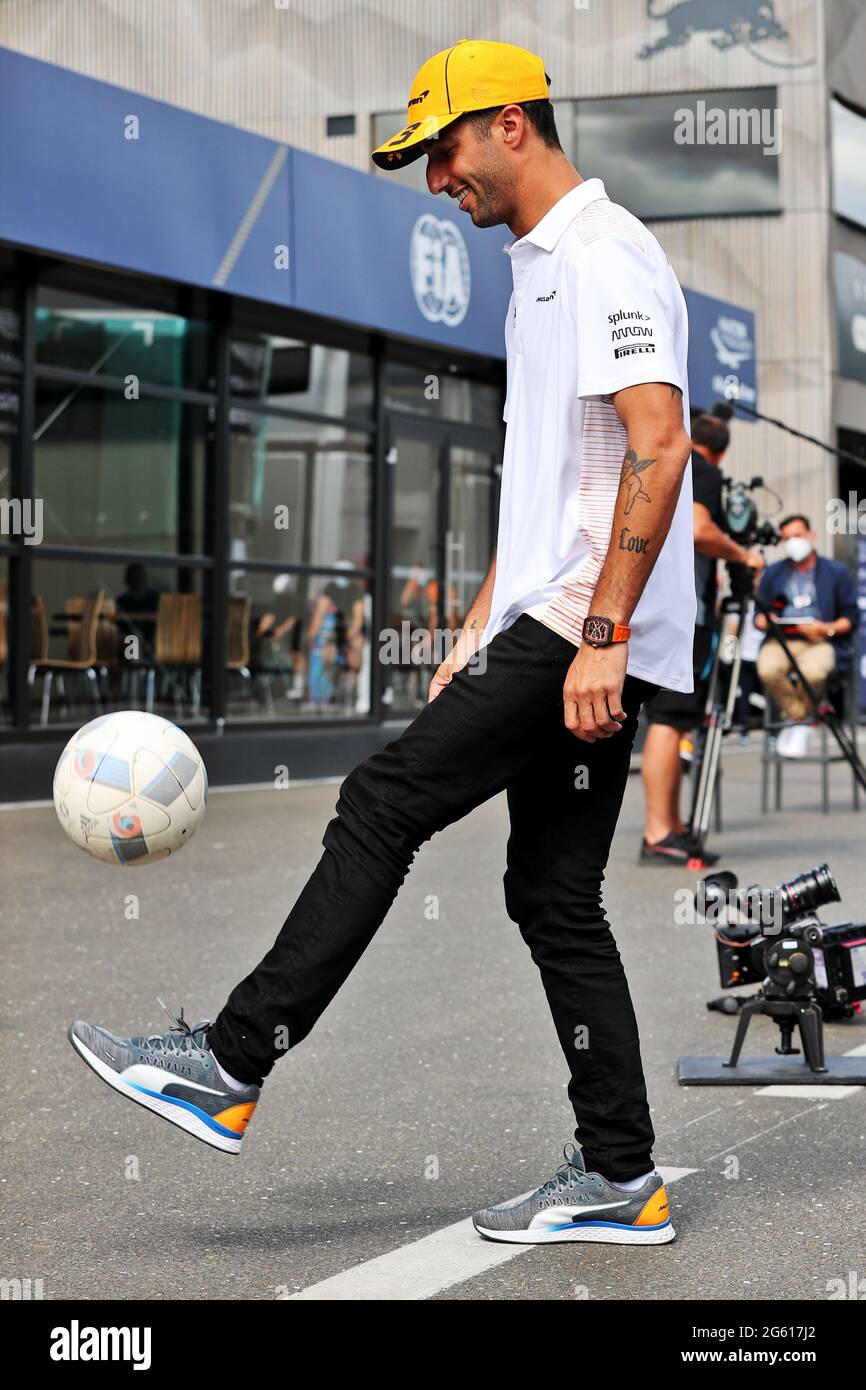 Daniel Ricciardo (AUS) McLaren. Grand Prix d'Autriche, jeudi 1er juillet 2021. Spielberg, Autriche. Banque D'Images