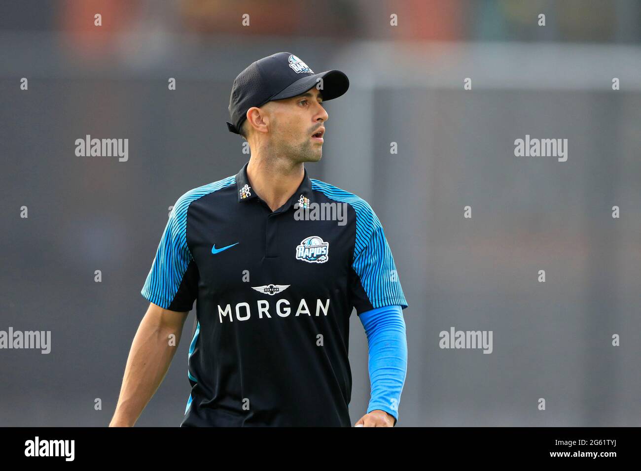 Manchester, Royaume-Uni. 1er juillet 2021. Brett d'Olivera de Worcestershire Rapids à Manchester, Royaume-Uni, le 7/1/2021. (Photo de Conor Molloy/News Images/Sipa USA) crédit: SIPA USA/Alay Live News Banque D'Images