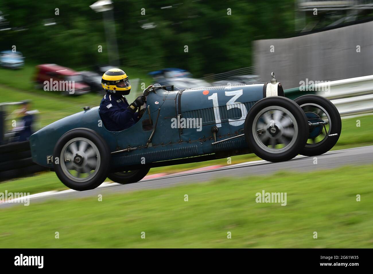 Duncan Pittaway, Bugatti T35, Williams Trophy course for Pre-1935 Grand Prix Cars, VSCC, Vintage Motorsport Festival, Shuttleworth Nuffield et Len Thom Banque D'Images