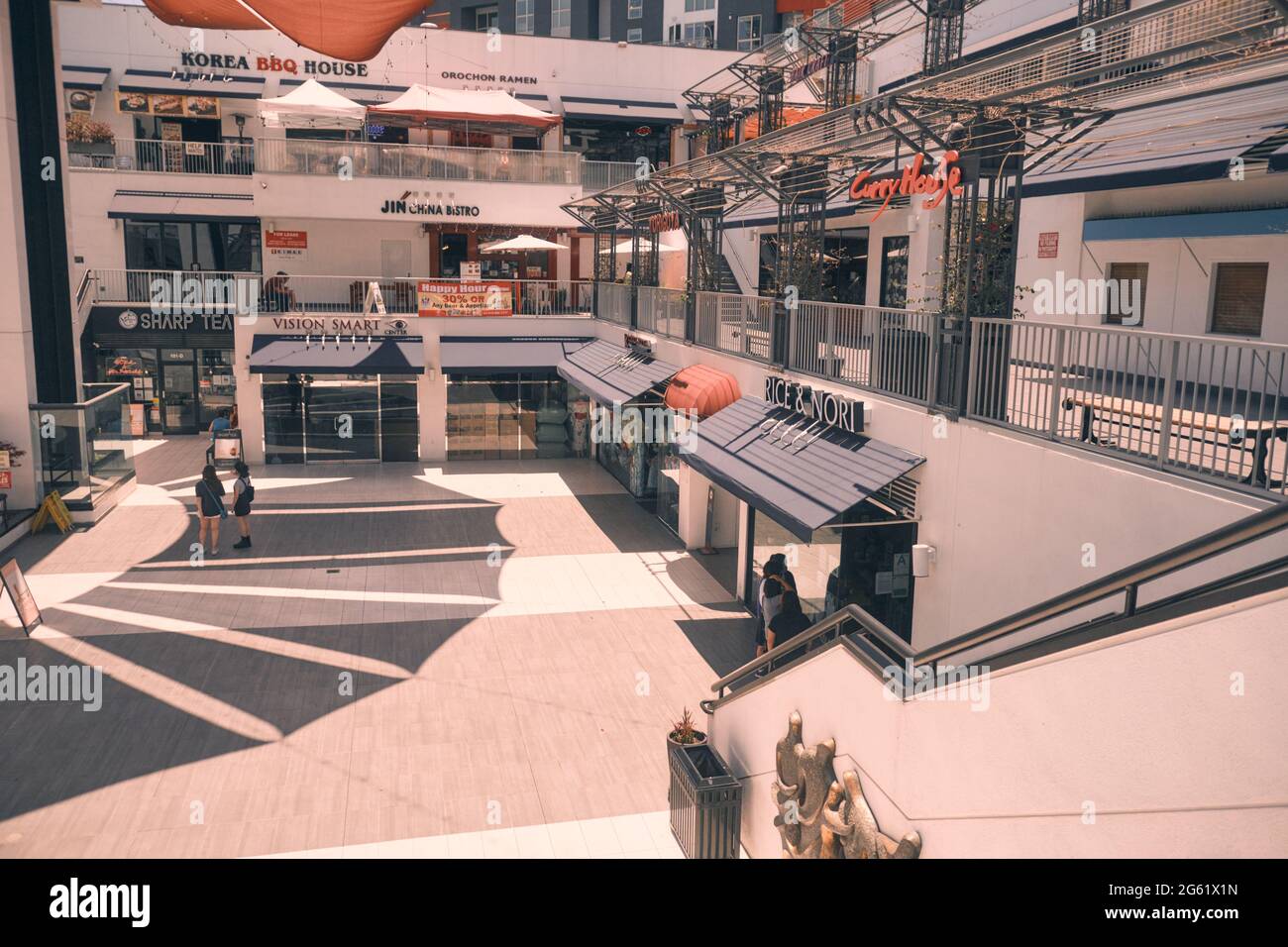 Cour de Weller court à Little Tokyo Banque D'Images