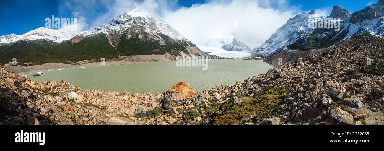 Lac Laguna Torre dans le parc national Los Glaciares, Patagonie, Argentine Banque D'Images