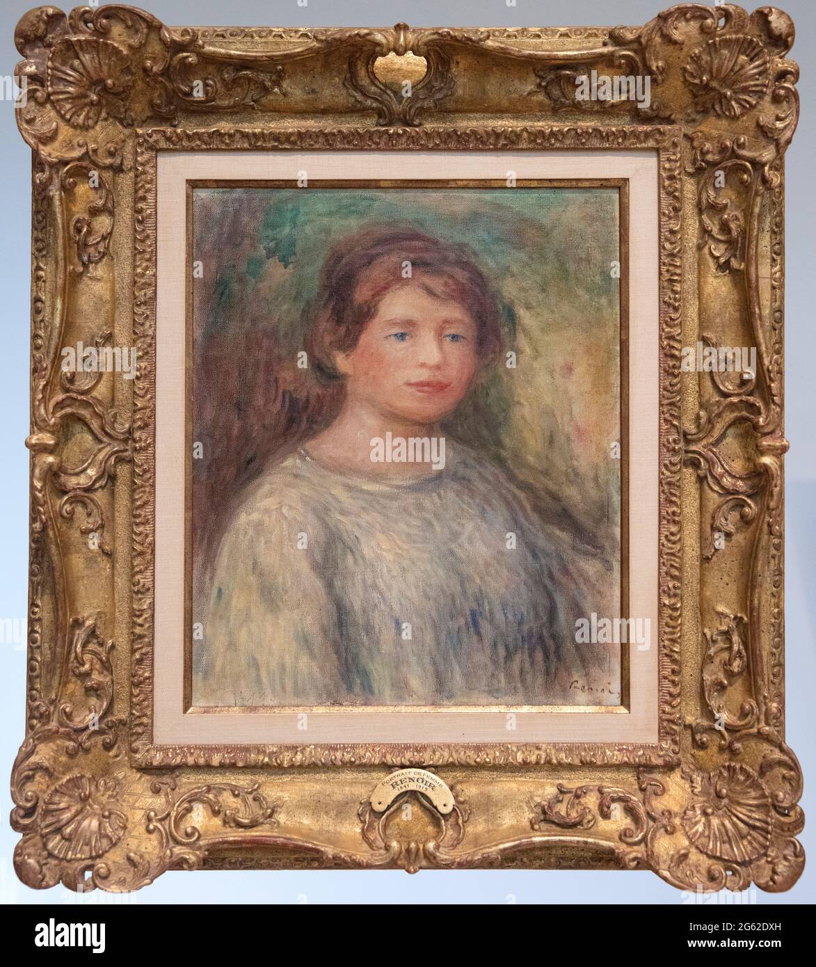 Auguste Renoir Portrait d'une femme, Musée Soumaya, Mexico, Mexique Banque D'Images