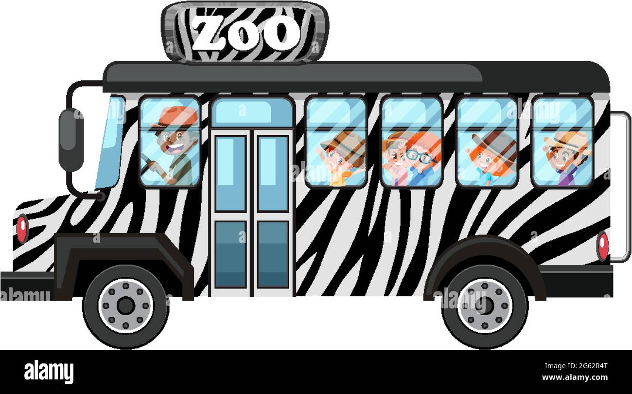 Safari bus zoo Banque d'images détourées - Alamy