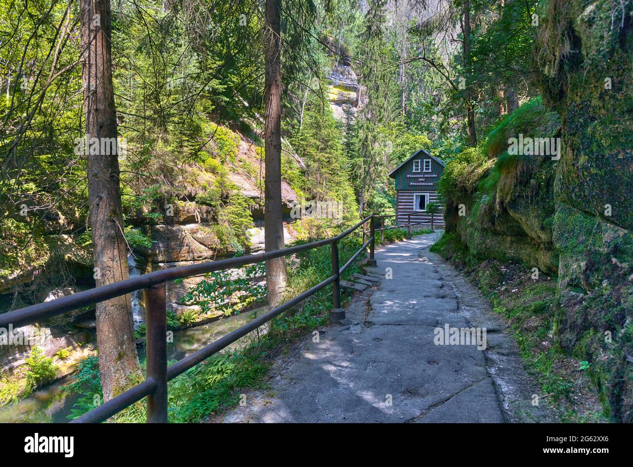 Elbsandsteingebirge Edmundsklamm Hrensko Banque D'Images