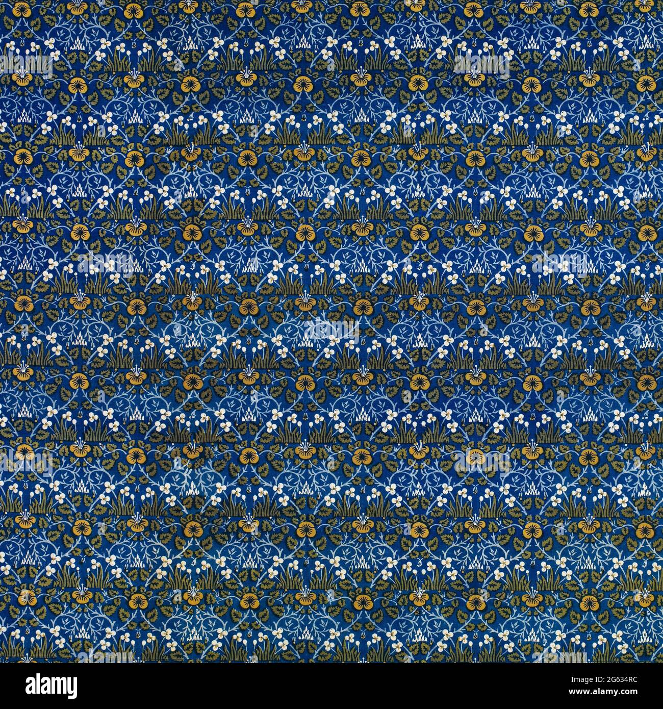 William Morris, motif en tissu, Eyebright, 1882-1883 Banque D'Images