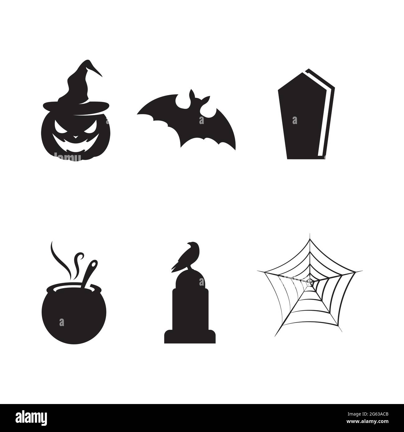 Motif icône Halloween pour les fêtes Halloween. Illustration vectorielle Illustration de Vecteur