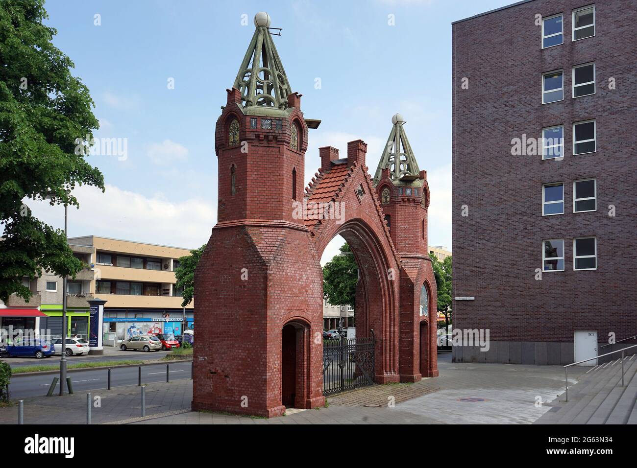 Beamtentor (porte officielle à Brunnenstraße, Berlin) Banque D'Images