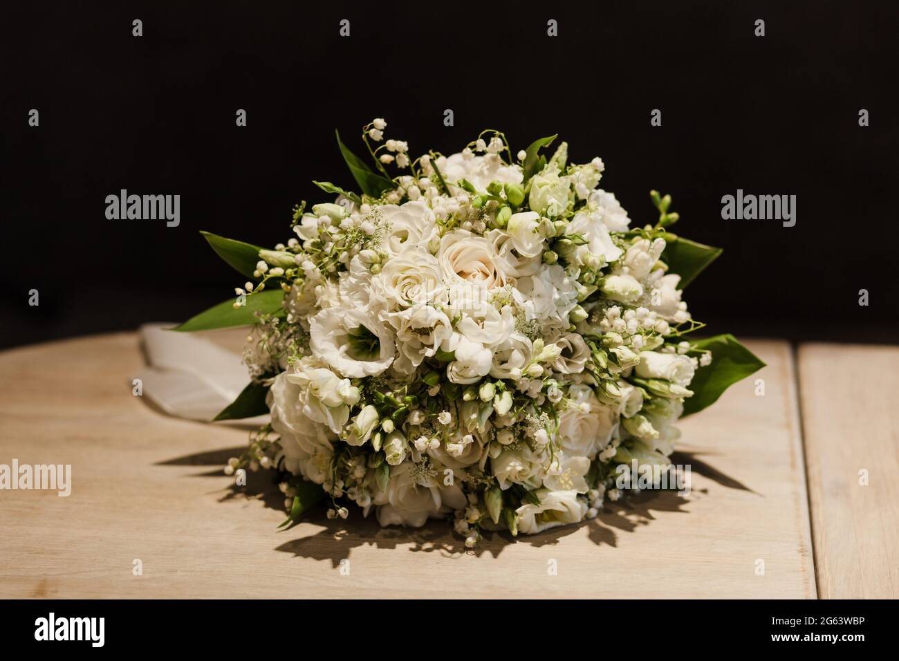 bouquet de mariage avec pour mariée. Bouquet doux pour un mariage chic. Banque D'Images
