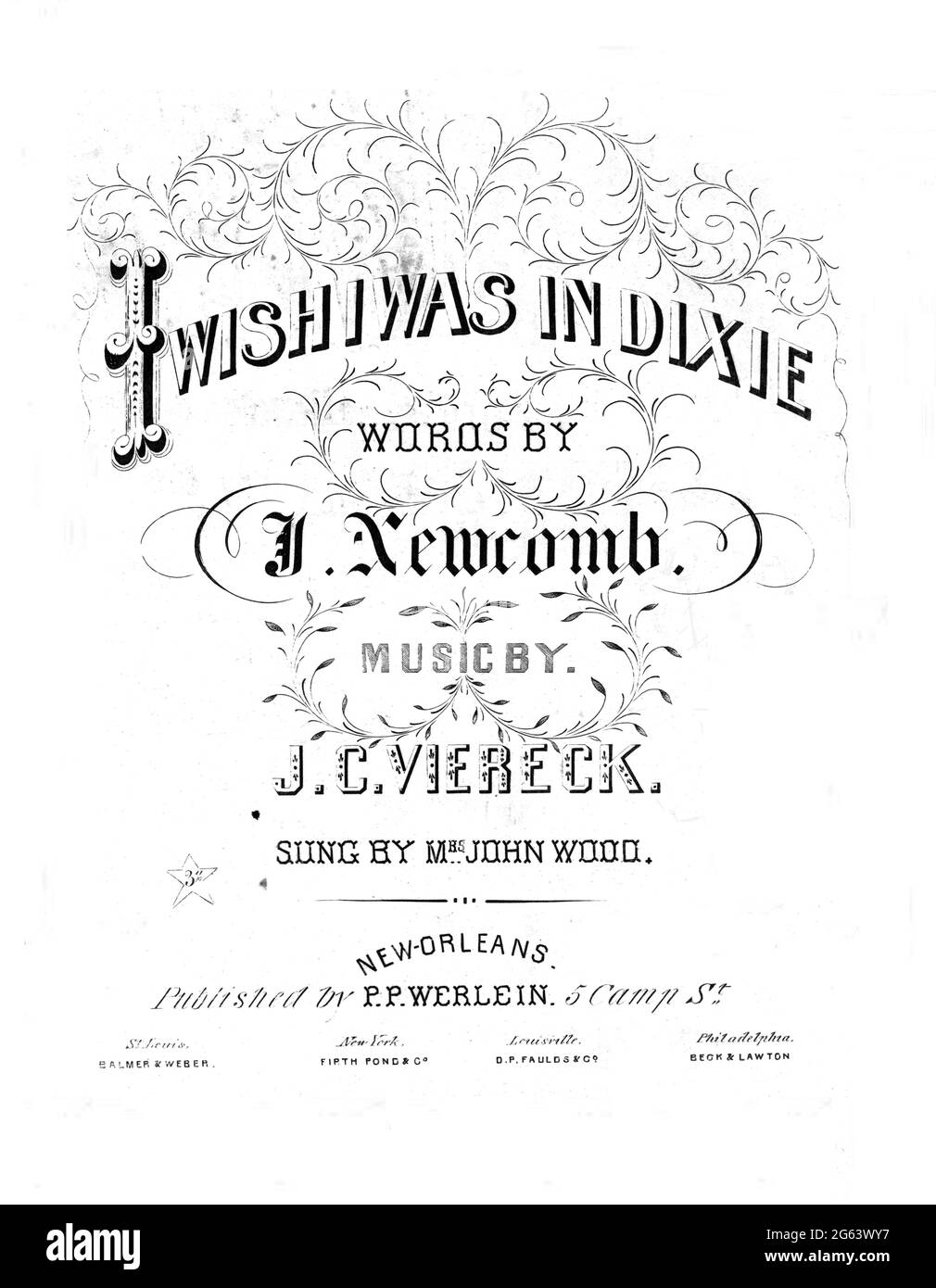 C'est ce qui compte avec The Purps, 1863 partitions de musique Banque D'Images