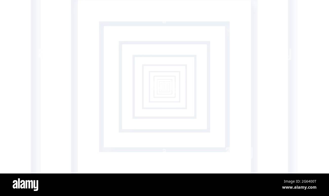 Illustration de carrés blancs rayonnant sur une boucle transparente Banque D'Images