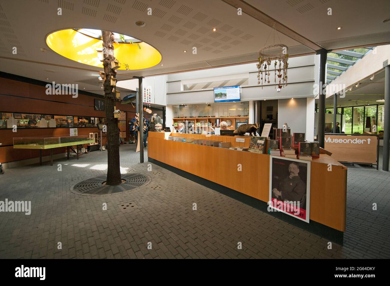 Centre d'accueil et musée dans le parc national de Hoge Veluwe, pays-Bas Banque D'Images