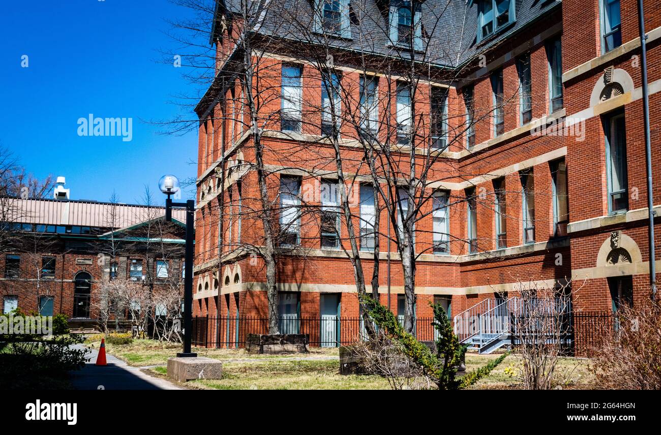Édifice Forrest le deuxième édifice qui abritait le Dalhousie College après sa réinstallation. Il était le seul bâtiment que le collège exploitait jusqu'en 1914 Banque D'Images