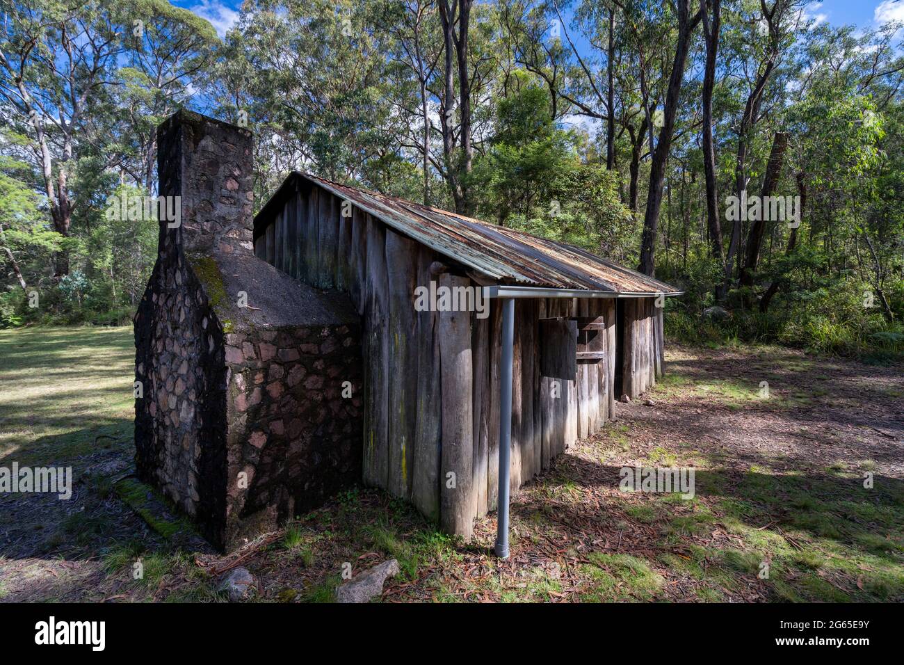 Mulligan's Hut, parc national de Gibraltar Range, Nouvelle-Galles du Sud, Australie. Banque D'Images