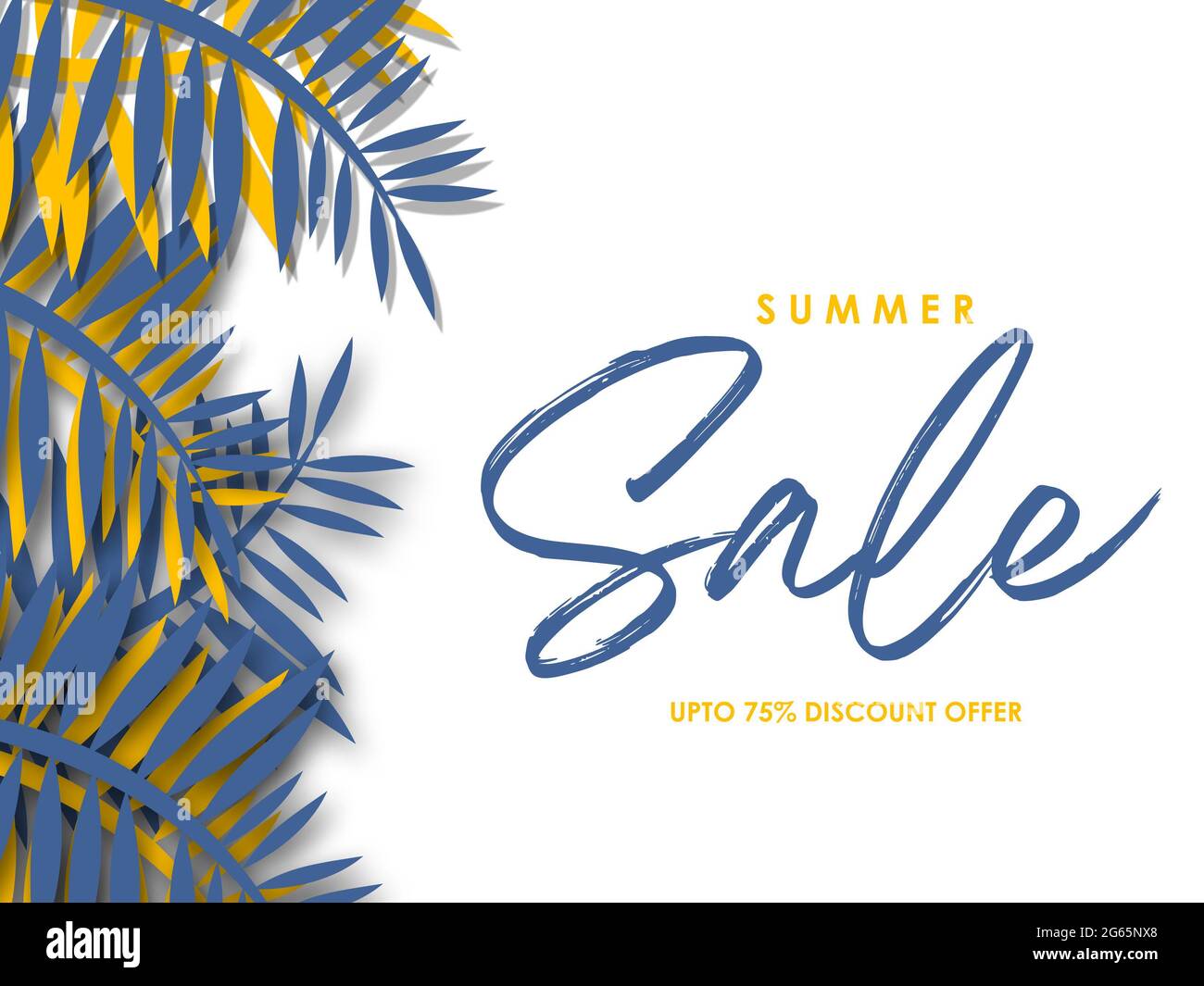 Promotion été solde conception plate Banque D'Images