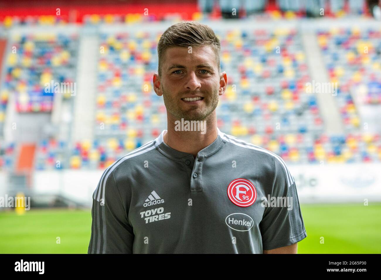football, 2. Bundesliga, 2021/2022, Fortuna Duesseldorf, Merkur Spiel Arena, Media Day, Présentation de l'équipe pour la nouvelle saison de match, photographie de presse, entraîneur d'athlétisme Andreas Gross Banque D'Images