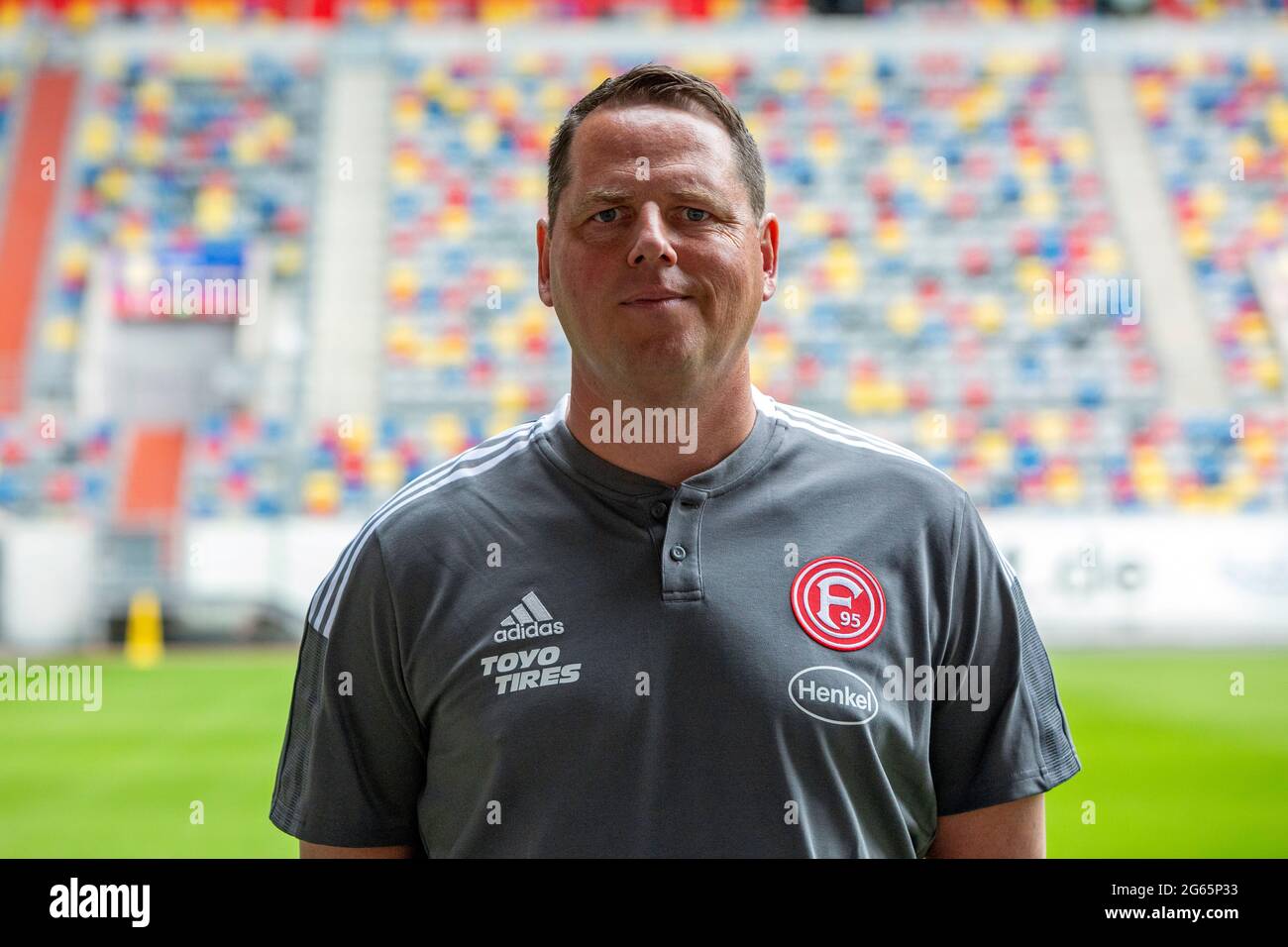 football, 2. Bundesliga, 2021/2022, Fortuna Duesseldorf, Merkur Spiel Arena, Media Day, Présentation de l'équipe pour la nouvelle saison de jeu, photo de presse, entraîneur mental Axel Zehle Banque D'Images