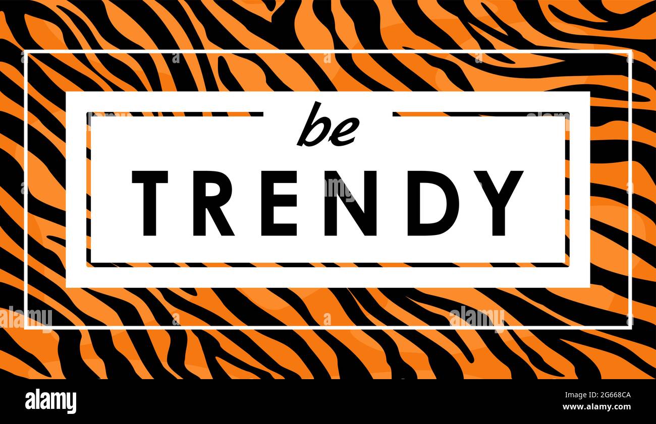 Illustration vectorielle de l'imprimé tigre pour t-shirt, peau d'animal, rayures tigrées, motif abstrait pour tissu, fond de ligne. Imprimé animaliste, tigre Illustration de Vecteur