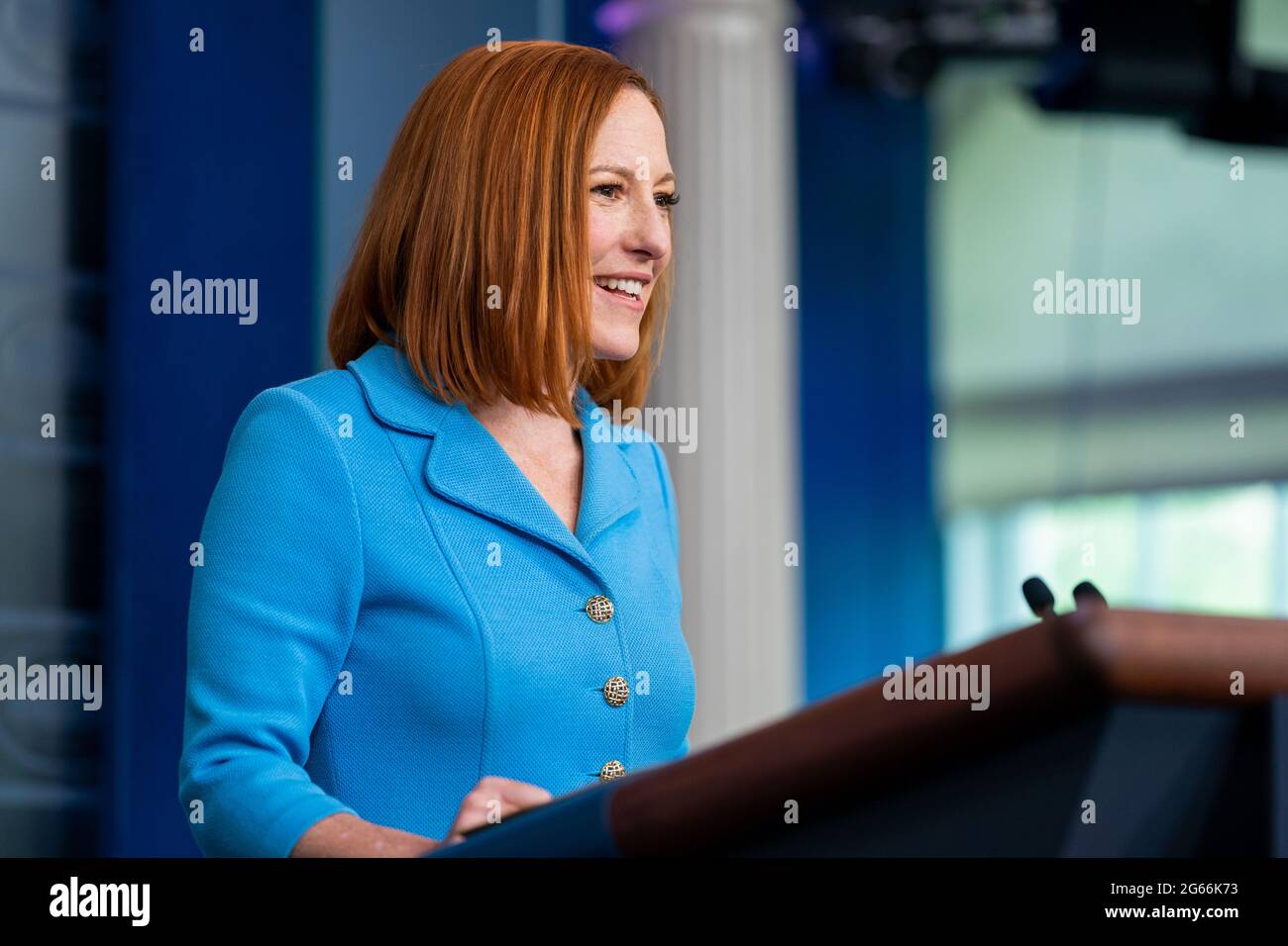 WASHINGTON DC, Etats-Unis - 02 juin 2021 - le secrétaire de presse Jen Psaki tient une réunion de presse, le mercredi 2 juin 2021, dans la presse de la Maison Blanche de James S. Brady Banque D'Images