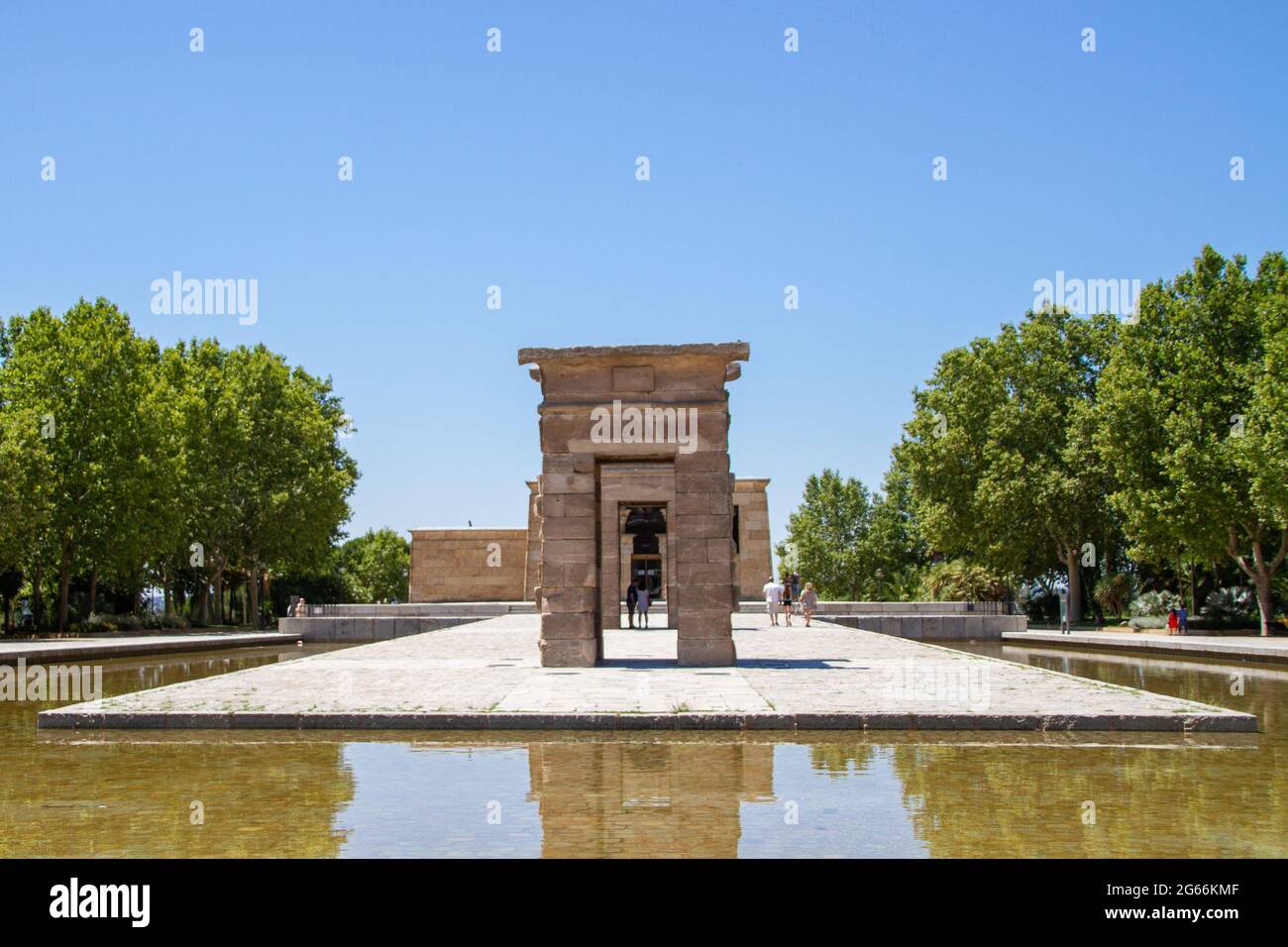 Le Temple d'Amun, situé à l'origine à Debod, également connu sous le nom de Temple de Debod, est un temple nubien dans l'Égypte ancienne. Banque D'Images