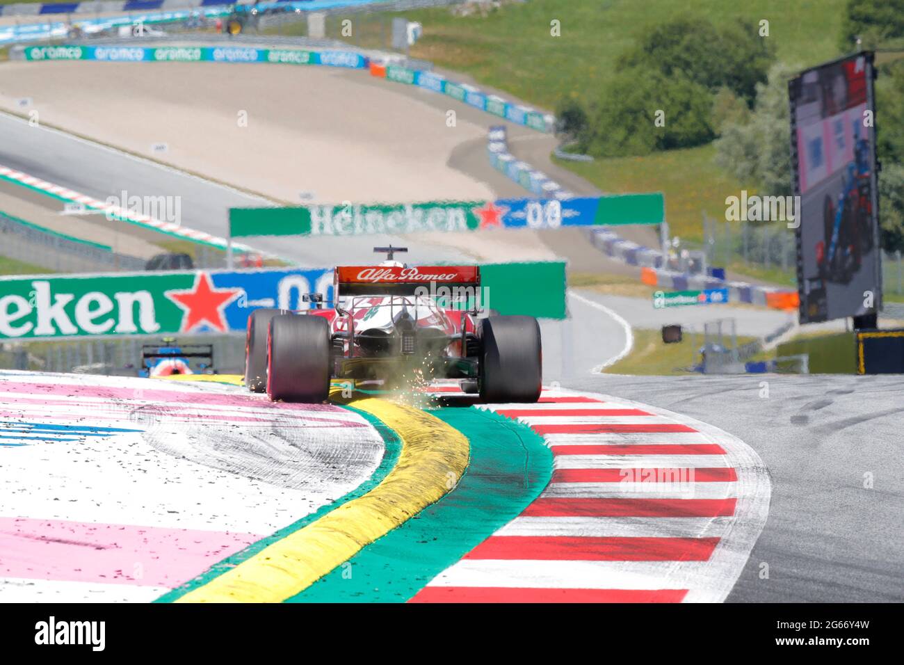 L'entraînement libre 2021 et la séance de qualification du Grand Prix autrichien de Formule 1 dans le circuit A1 Ring Spielberg de Knittenfield 03 juillet 2021 Banque D'Images