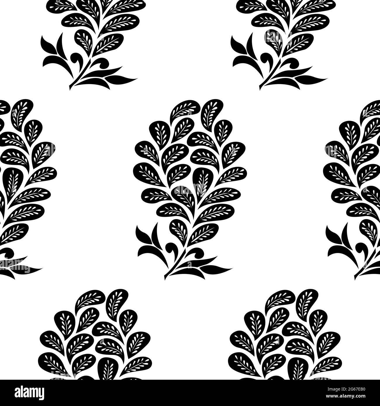 Le concept de rangoli de pétales de fleurs, ailes, spirales et feuilles est dans le modèle sans couture Illustration de Vecteur