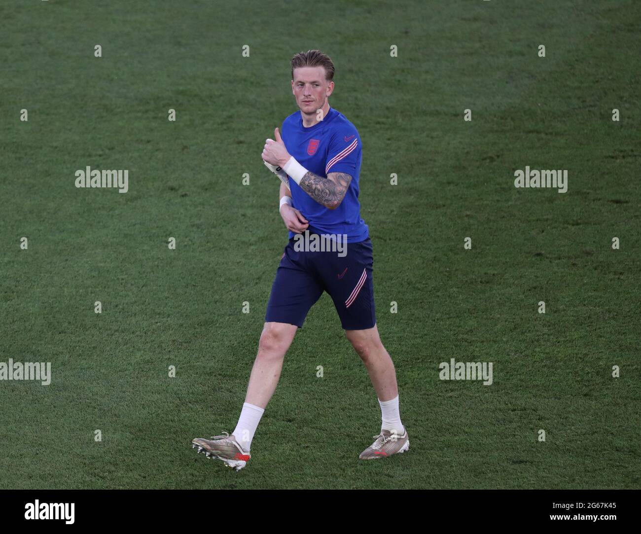 Rome, Italie, 3 juillet 2021. Jordan Pickford d'Angleterre lors du match de finale du quart de l'Euro 2020 de l'UEFA au Stadio Olimpico, Rome. Le crédit photo devrait se lire: Jonathan Moscrop / Sportimage Banque D'Images