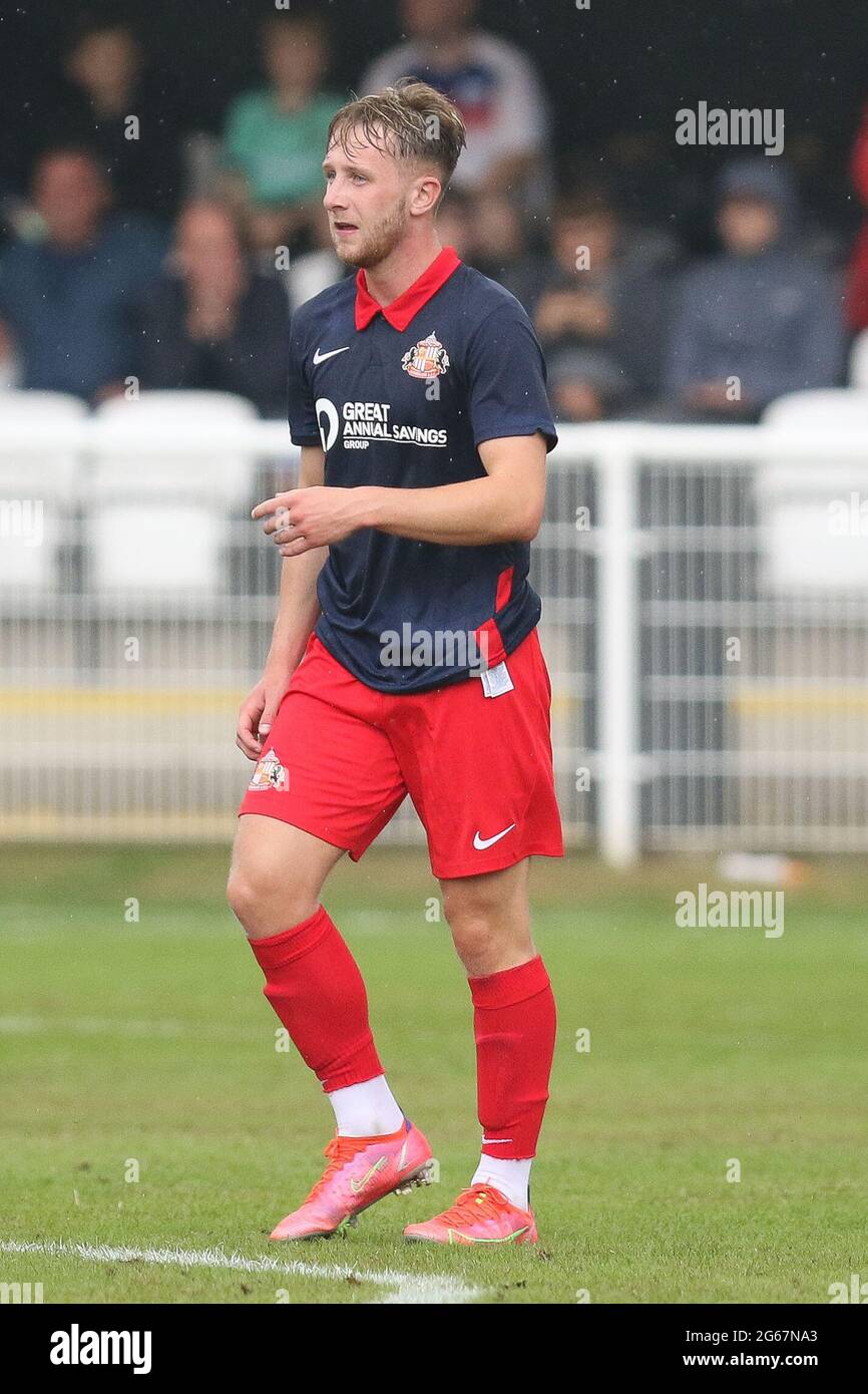 SPENNYMOOR, ROYAUME-UNI. 3 JUILLET Stephen Wearne de Sunderland pendant le match amical avant-saison entre Spennymoor Town et Sunderland au Brewery Field, Spennymoor, le samedi 3 juillet 2021. (Crédit : will Matthews | MI News) crédit : MI News & Sport /Alay Live News Banque D'Images