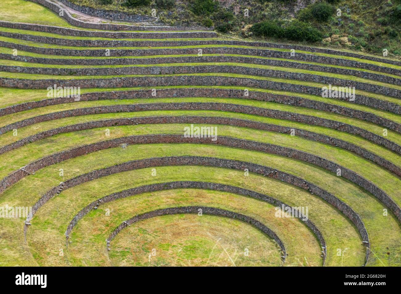 Moray, site archéologique situé dans la vallée sacrée de Cusco. Pérou Banque D'Images