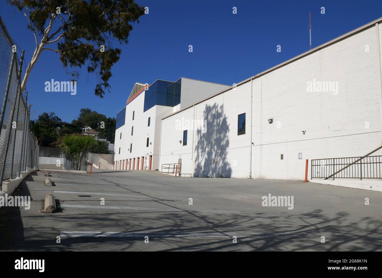 Los Angeles, Californie, États-Unis 3 juillet 2021 UNE vue générale de  l'atmosphère de Keystone Studios ancien emplacement fondé à Edendale,  maintenant Echo Park, par Mack Sennett au 1712 Glendale Blvd le 3