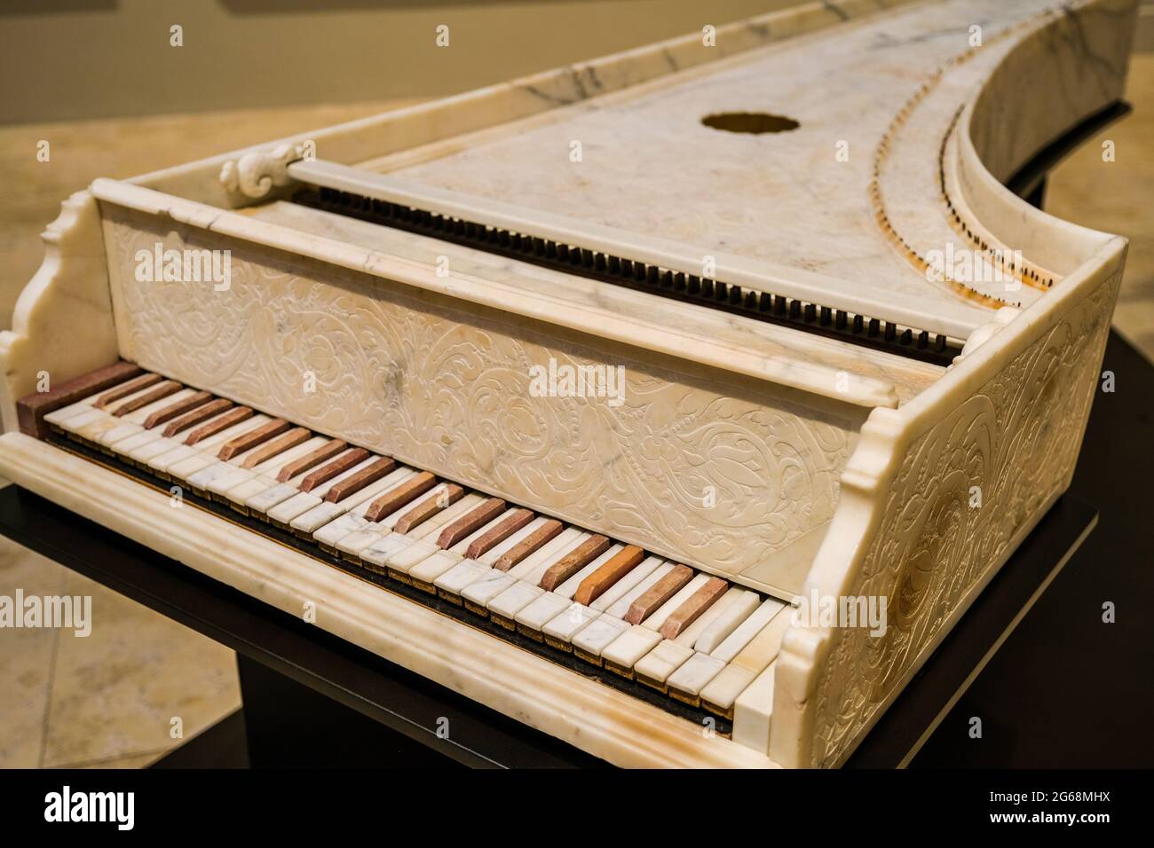 Marbre de Carrare, dans la galerie Estense de Modène en Italie Banque D'Images