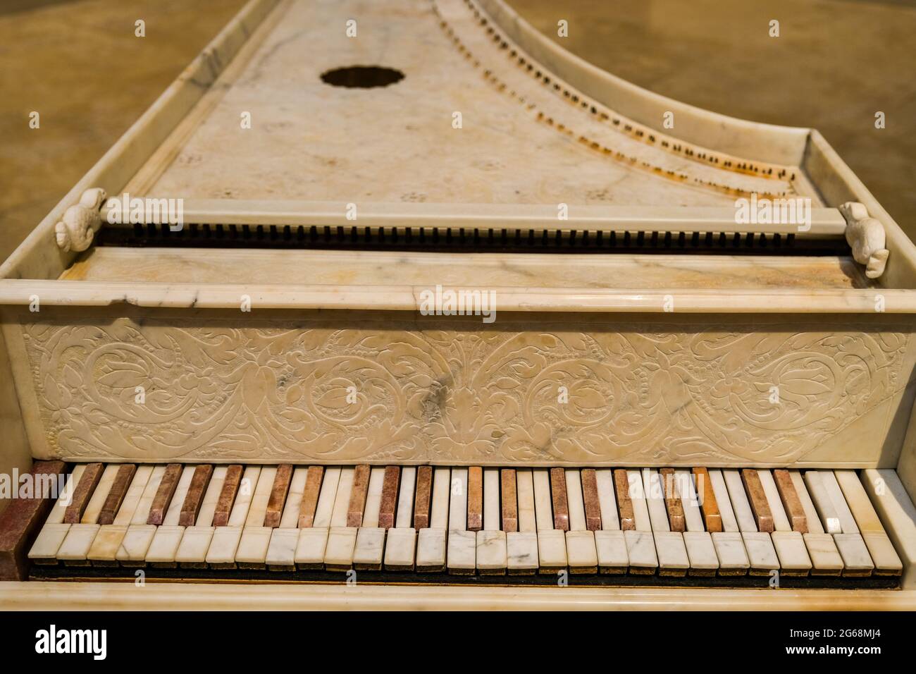 Marbre de Carrare, dans la galerie Estense de Modène en Italie Banque D'Images