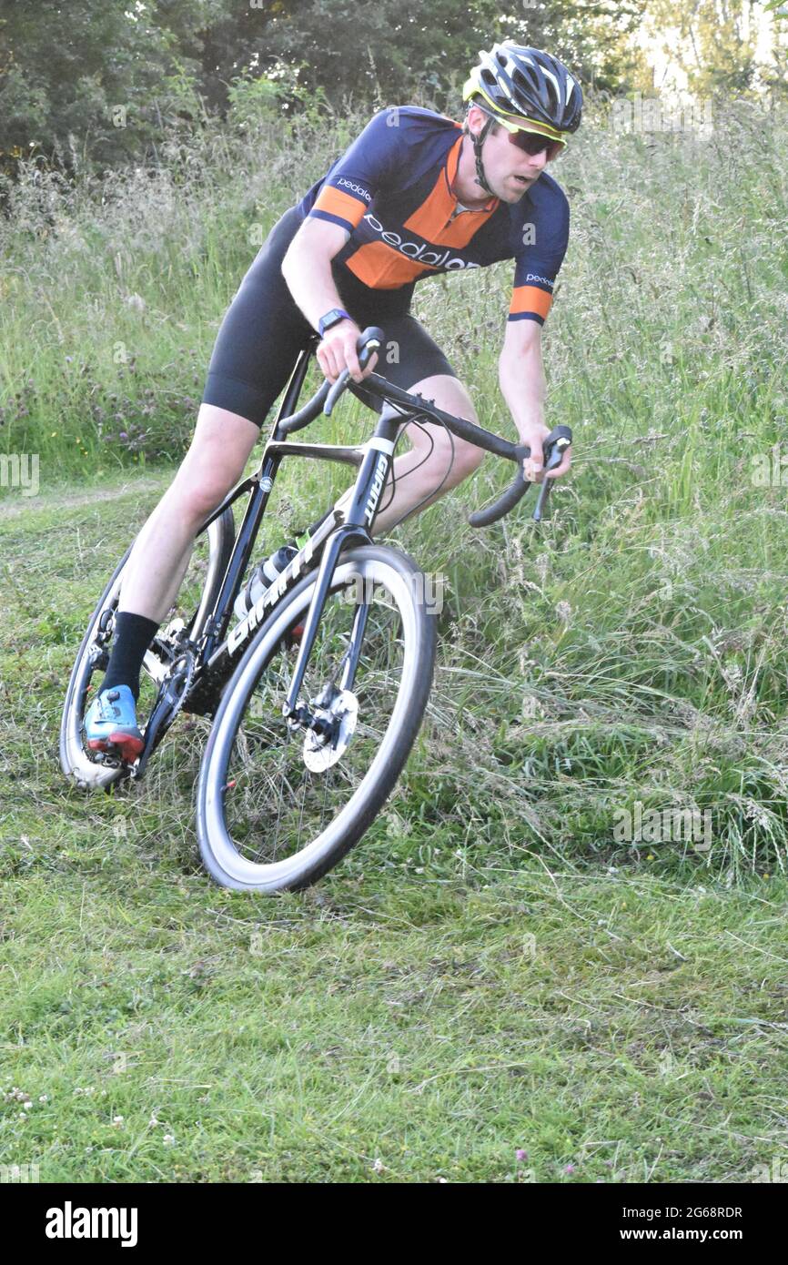 Dinton Pastures Cyclocross 23 juin 2021 Banque D'Images