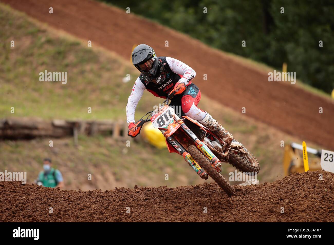 Maggiora, Italie. 04e juillet 2021. Adam STERRY (Hitachi KTM alimenté par Milwaukee) lors des Championnats du monde de motocross FIM MXGP/MX2 2021, le 4 juillet 2021 à Maggiora, Italie - photo Nderim Kacili/DPPI crédit: DPPI Media/Alay Live News Banque D'Images