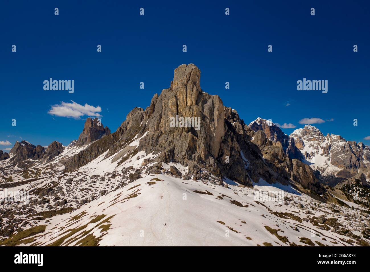 Pics de la Gusela, Nuvolau gruppe, Tirol du Sud, dolomites, Passo Giau, Dolomites, Italie Banque D'Images