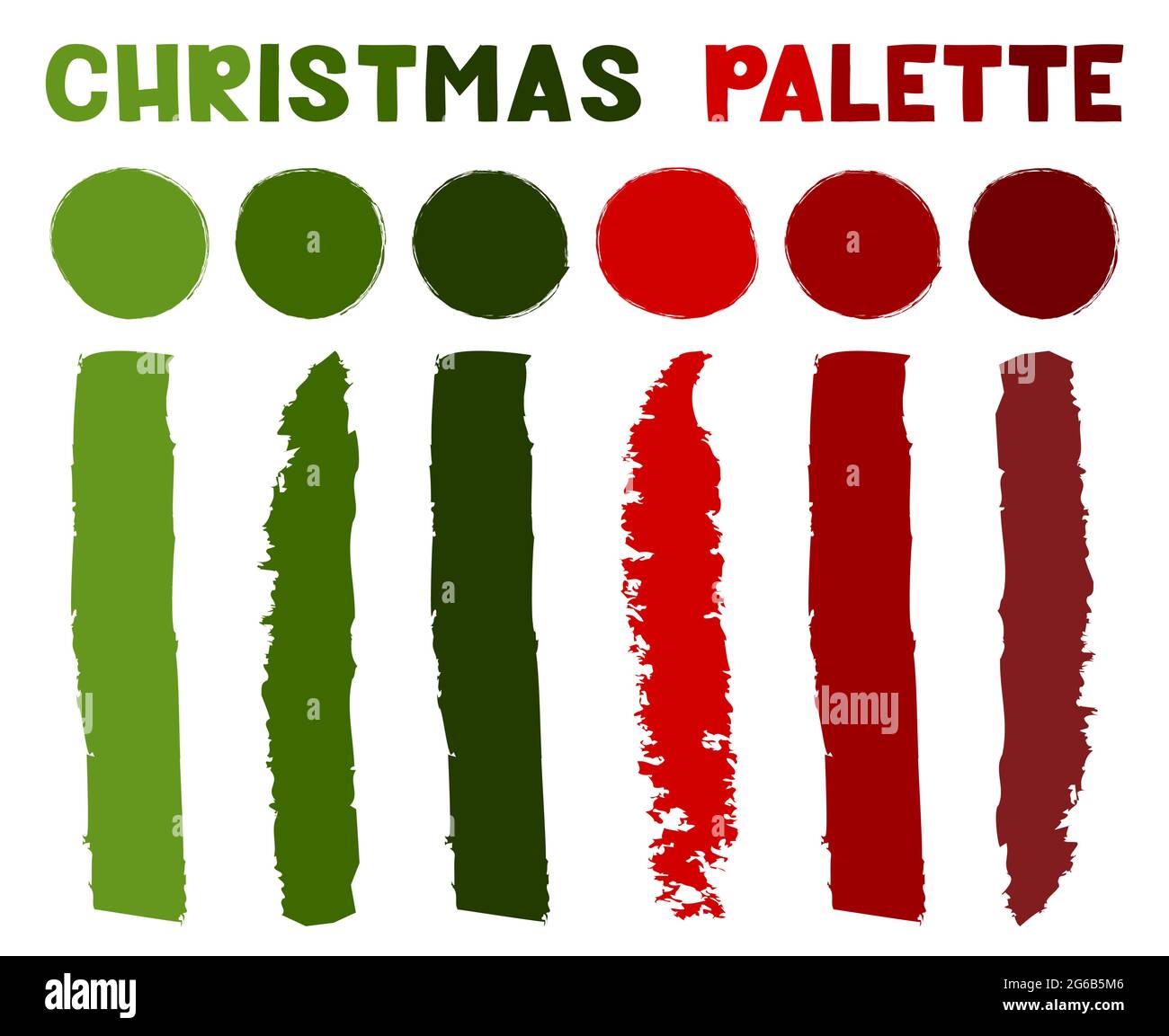 Palette de Noël - ensemble de nuances. Illustration vectorielle des nuances de couleurs. Couleurs de Noël. Illustration de Vecteur