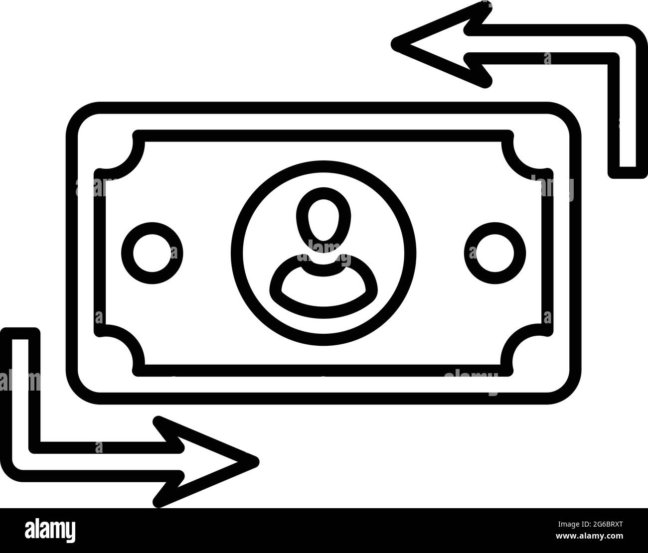 Icône de flux de trésorerie - à utiliser à des fins commerciales, sur des supports d'impression, sur le Web ou tout type de projet de conception. Fichier EPS vectoriel. Illustration de Vecteur