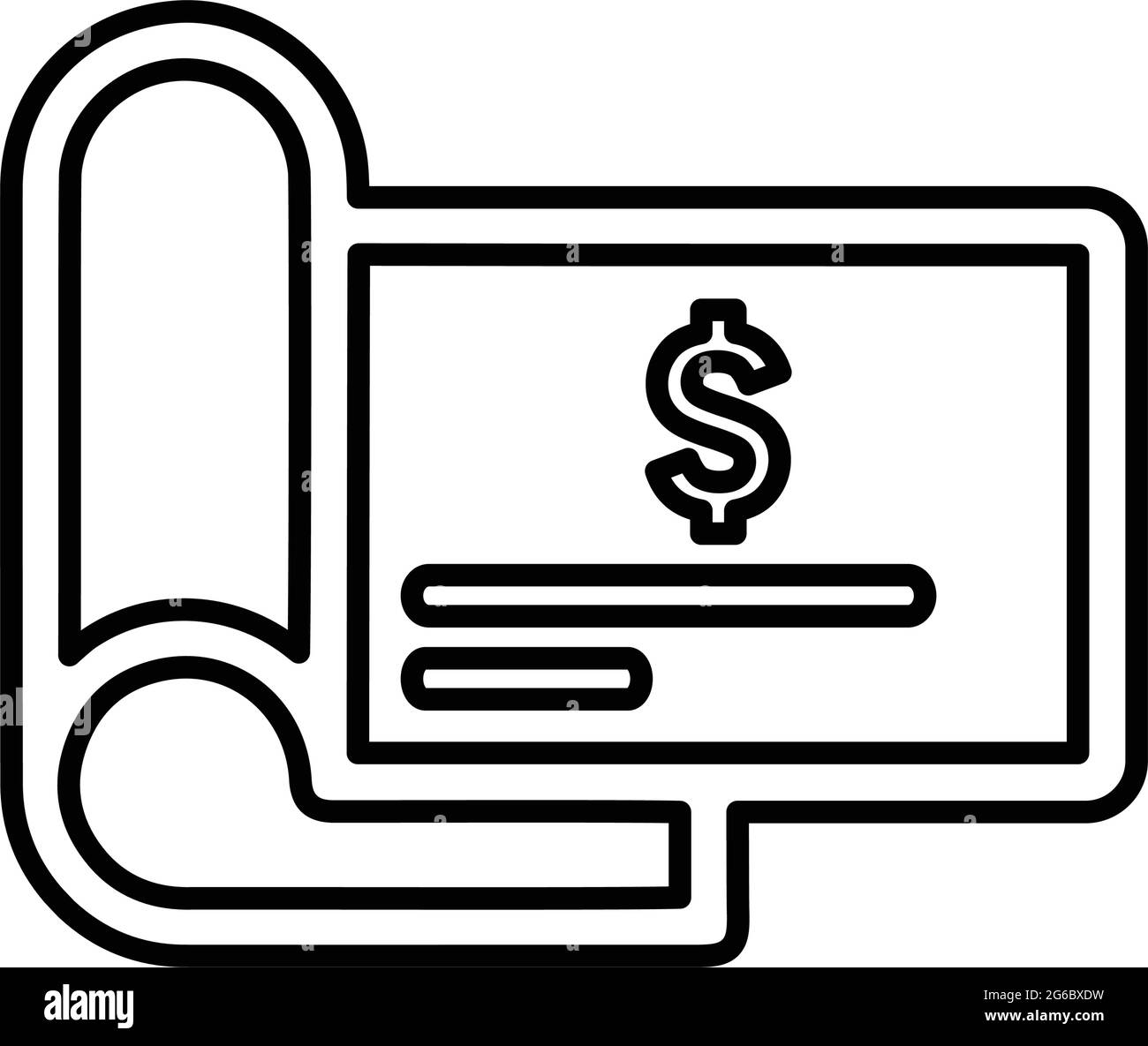 Finance, chéquier, dollar Icon - parfait pour la conception et le développement de sites Web, fichiers imprimés et présentations, supports promotionnels et beaucoup de M. Illustration de Vecteur