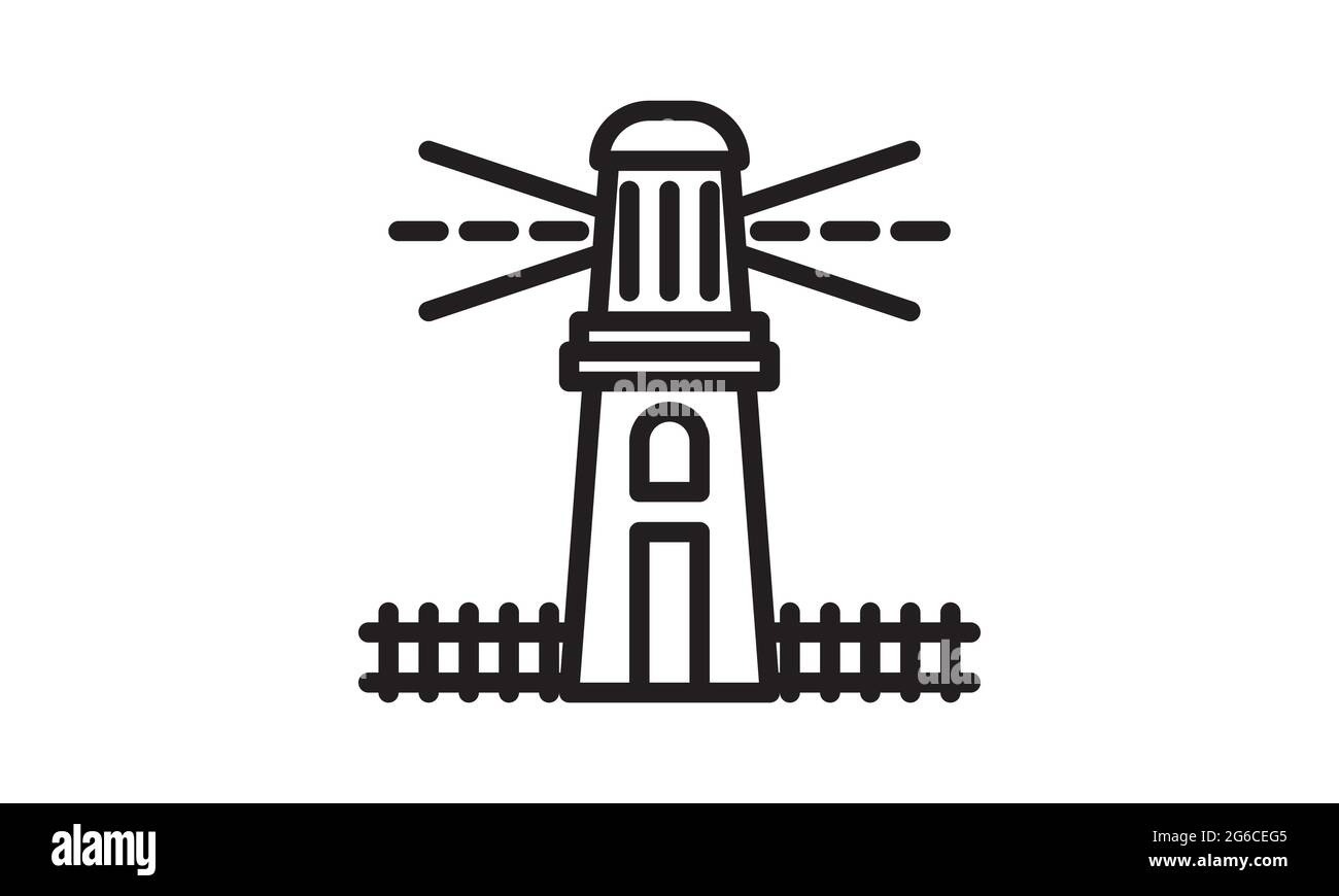 Icône phare. Illustration du concept vectoriel pour la conception. Illustration de Vecteur