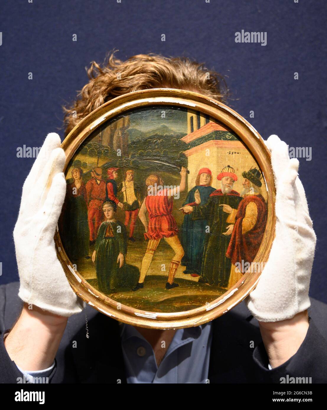 Bonhams, Londres, Royaume-Uni. 5 juillet 2021. La semaine des classiques à Bonhams comprend la vente des peintures de l'ancien Maître le 7 juillet. Crédit : Malcolm Park/Alay Live News Banque D'Images