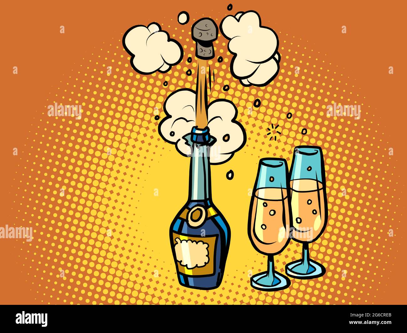 Une Bouteille De Champagne Prend Un Liege Des Verres De Vin Celebration Anniversaire Mariage Dessin A La Main De Style Retro Style Pop Art Bande Dessinee Image Vectorielle Stock Alamy Une Bouteille De Champagne Prend Un Liege Des Verres De Vin Celebration Anniversaire Mariage Dessin A La Main De Style Retro Style Pop Art Bande Dessinee Image Vectorielle Stock Alamy