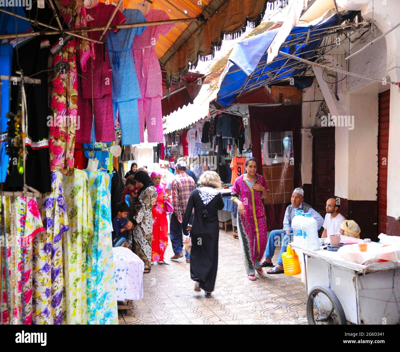 A l'intérieur d'un souk, Casablanca, Maroc.j Banque D'Images