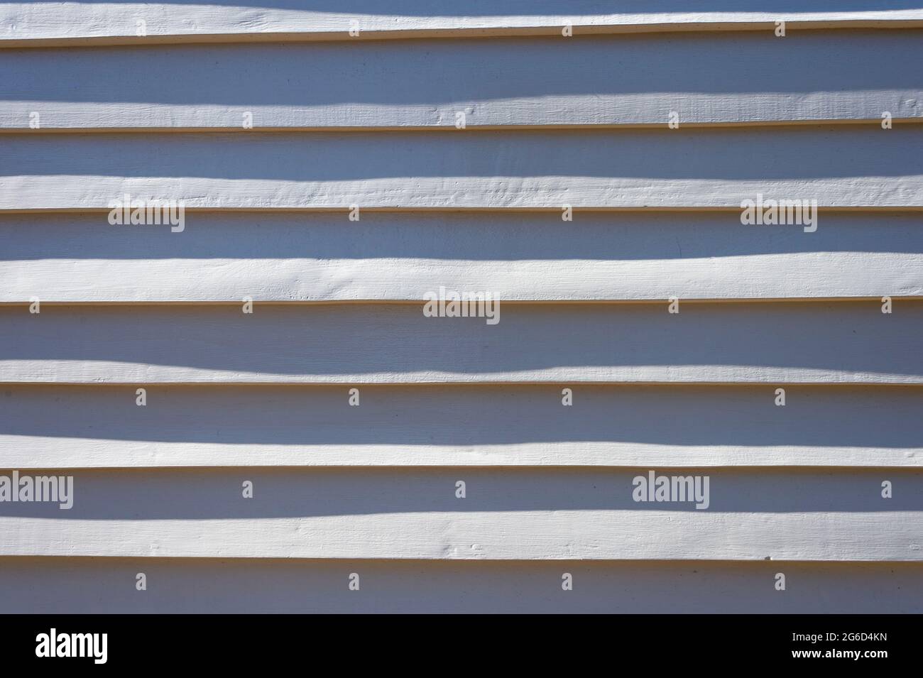 Panneaux en bois peints en blanc Banque D'Images