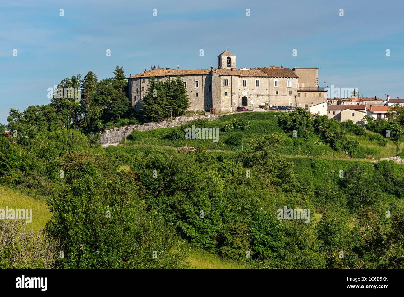 Le village médiéval de la ville de Vastogiradi. Vastogiradi, province d'Isernia, Molise, Italie, Europe Banque D'Images