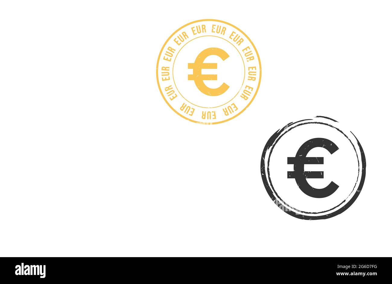 Motif vectoriel de joint d'étanchéité à tampon euro grunge. Symbole de devise grand public avec motif de sceau de forme grunge Illustration de Vecteur