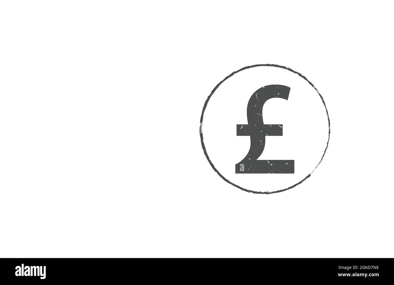 Motif vectoriel de joint d'étanchéité en forme de timbre britannique livre sterling. Symbole de devise grand public avec motif de sceau de forme grunge Illustration de Vecteur