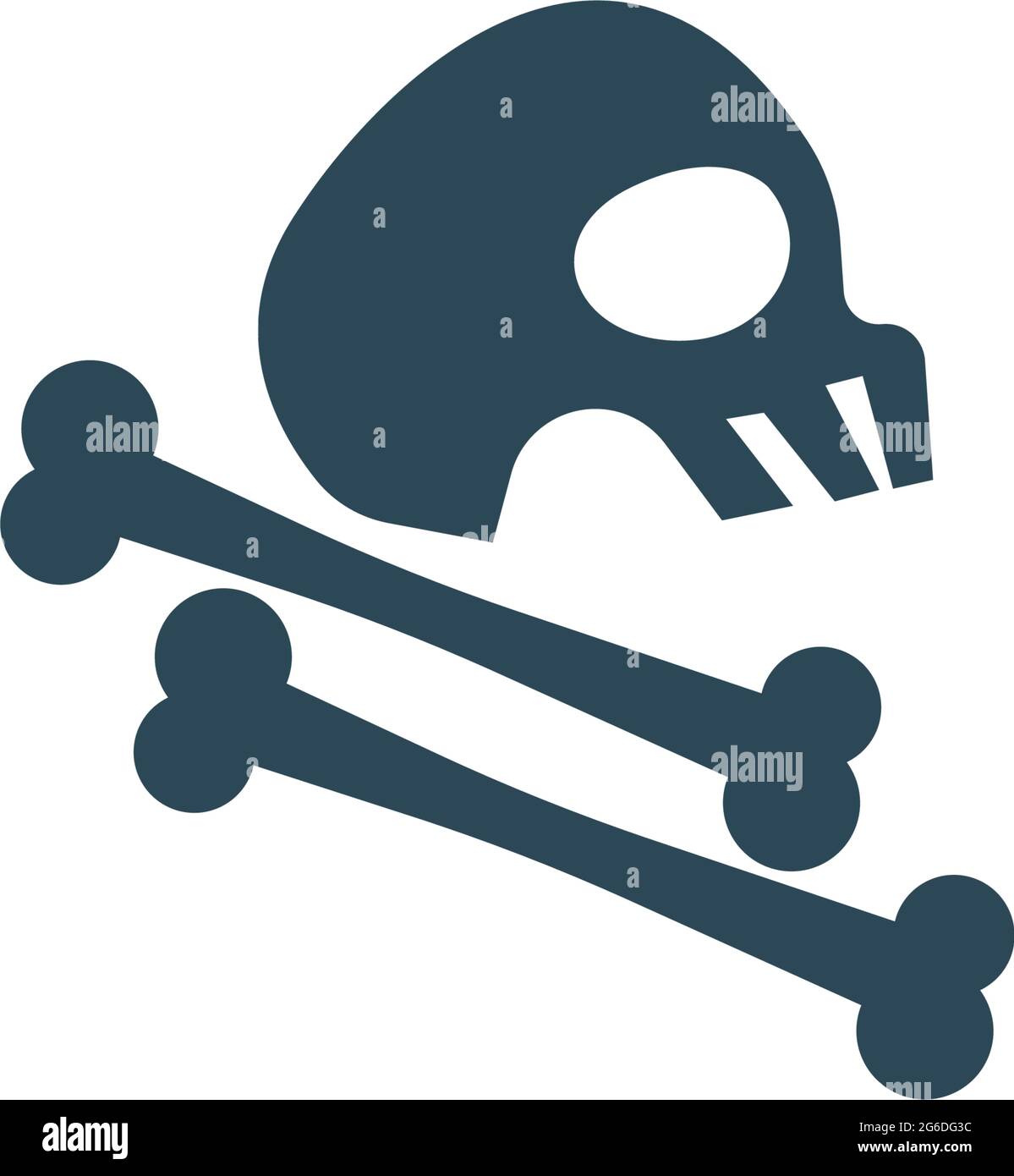 Illustration du modèle vectoriel du logo du crâne Illustration de Vecteur
