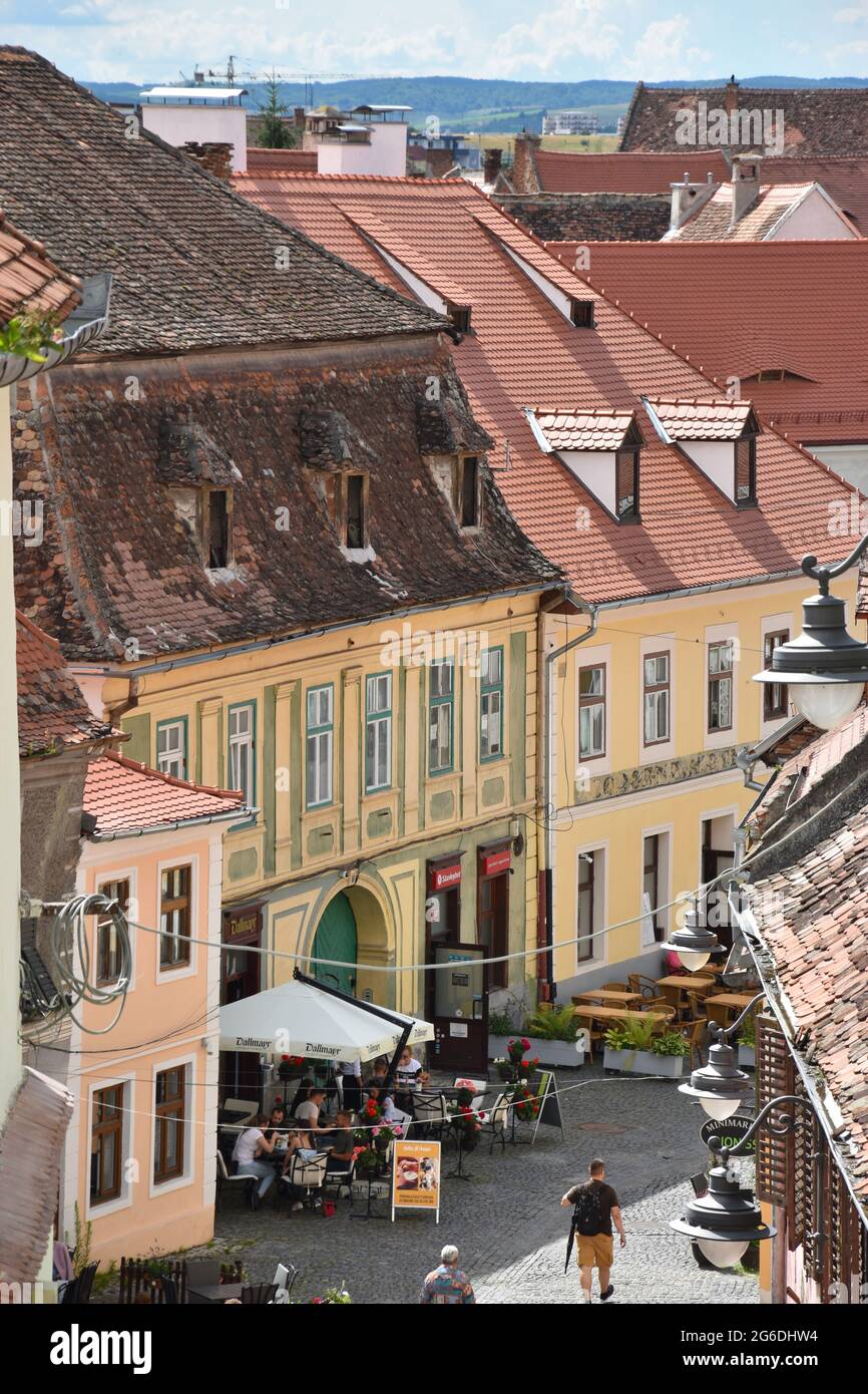 Sibiu (Hermannstadt), Rumänien, Siebenbürgen. Die Altstadt Banque D'Images